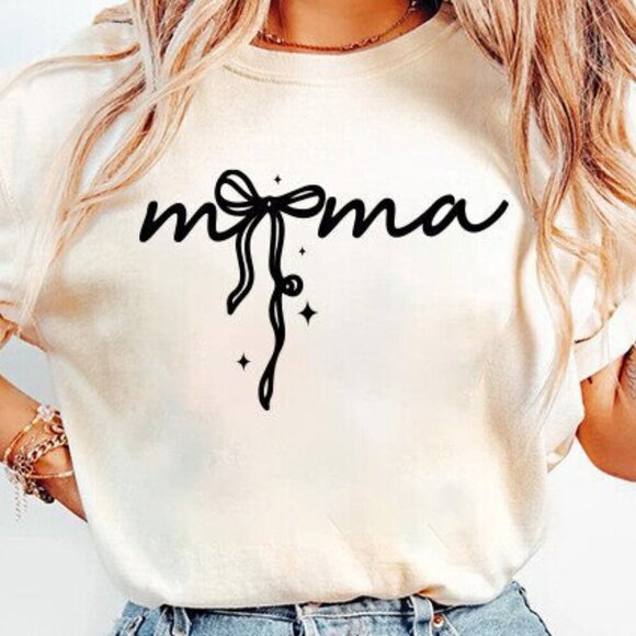 Tops - Mama NEW white short sleeve shirt